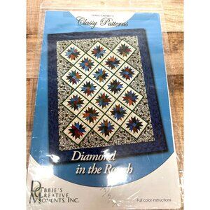 Debbie Caffreys Classy Patterns Diamond In The Rough Quilt Pattern Booklet